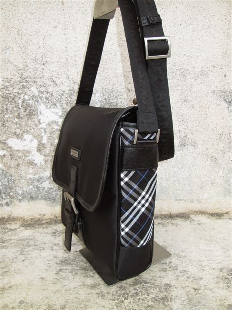 burberry black label handbag|authentic black Burberry handbag.